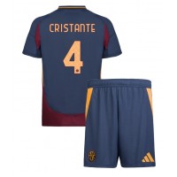 Camiseta AS Roma Bryan Cristante #4 Tercera Equipación para niños 2024-25 manga corta (+ pantalones cortos)